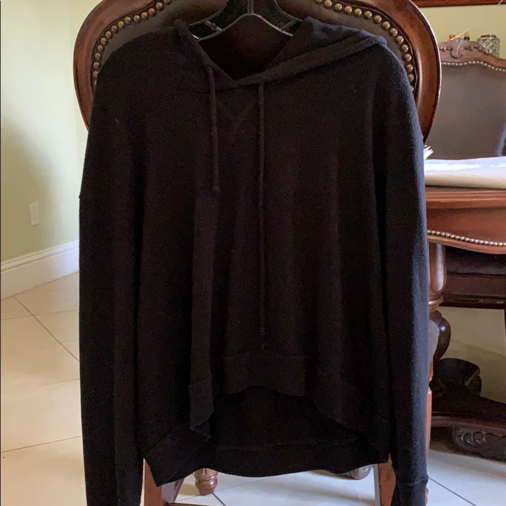Black hoodie.